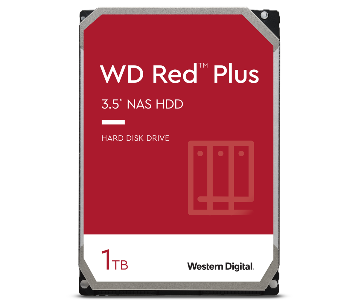 WD Red Plus 1TB NAS Hard Disk Drive - 5400 RPM 3.5