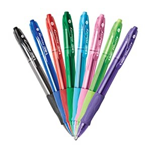 BIC GLIDE Bold Ballpoint Pen, Retractable, Bold 1.6 mm, Assorted Ink and  Barrel Colors, 8/Pack