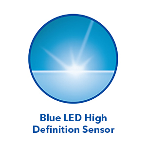 <b>Blue LED vs. Laser vs. Optical Technology</b></br></br>  Blue LED, Laser and Optical, when used to describe a mouse, refer to the method by which the mouse tracks movement. The technologies vary in surface compatibility, precision and recommended use. More detail about each of these tracking technologies can be found below.</br></br><b>Blue LED:</b> Blue LED is the next generation of technology in mice, outperforming both optical and laser mice. The combination of a large beam with image sensors and pixel geometry allows the mouse to track almost any surface. The Blue LED technology has a much stronger sensitivity allowing you to navigate, point, click and scroll with precision never before available. Blue LED mice are recommended for people who take their laptop and mice on many surfaces such as carpet, wood, tile, marble and glass.</br></br> <b>Laser:</b> Laser mice track movement via a laser reflected off the work surface. They have a standard tracking sensitivity of 2,000 dots per inch, and work on most flat surfaces. Highly sensitive, laser mice are ideal for detailed applications such as graphic design and computer gaming; however, some users may find them too sensitive for general computing needs.  </br></br><b> Optical:</b>Optical mice track movement viaa red LED light reflected off the work surface. They have a tracking sensitivity of about 800 dots per inch, less precise than their laser counterparts. Optical mouse sensitivity is suitable for most general computing needs. Optical mice are not recommended for use on highly reflective or shiny surfaces, such as glass or mirrored tabletops.