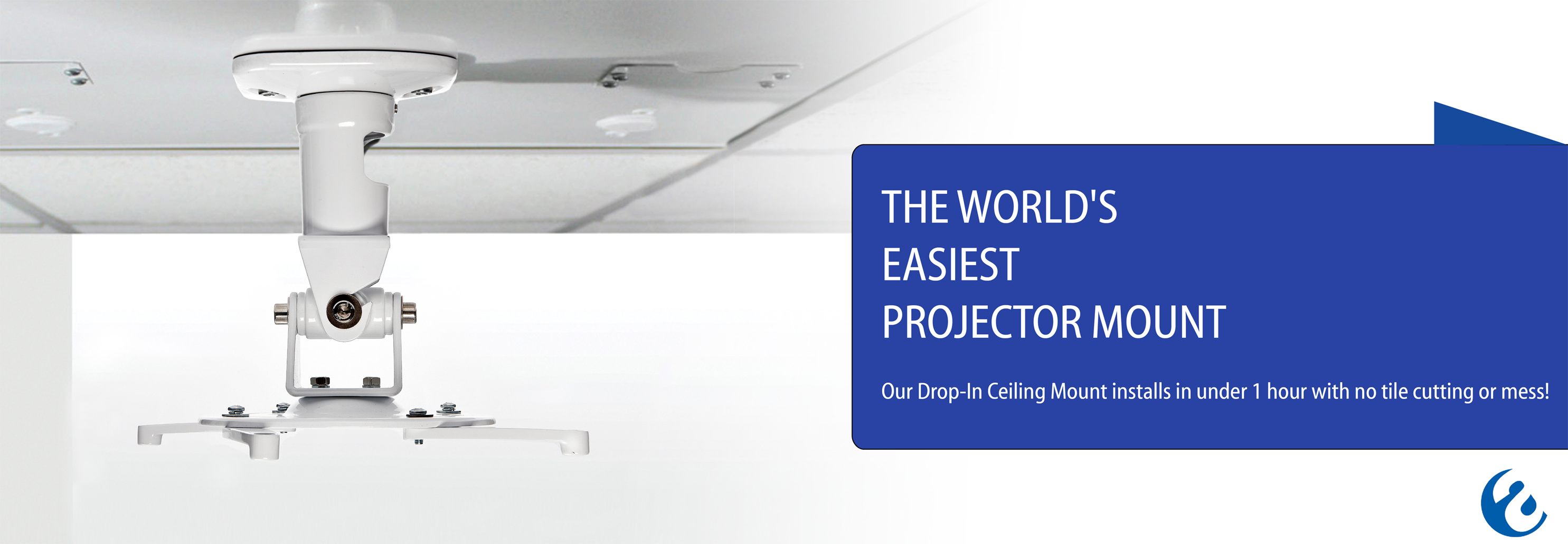 Amer Mounts Universal Drop Ceiling Projector Mount Replaces A 2 X2 Ceiling Tile Holds Up To 30 Lbs