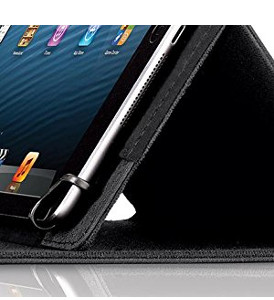 <b>    Secure Hold  </b></br>  

 This tablet case comes with four tension clips that are designed to securely hold virtually all brands of 8.5 inches to 11 inches tablets. Works with Apple iPad Air, Samsung, Kindle Goodle, Barnes & Noble Nook, and countless others. 
