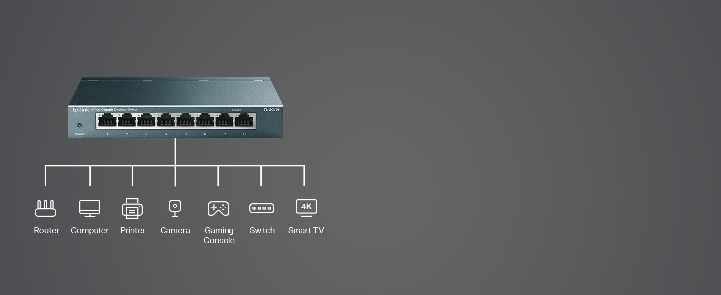 Switch TP-Link 8 puertos gigabit