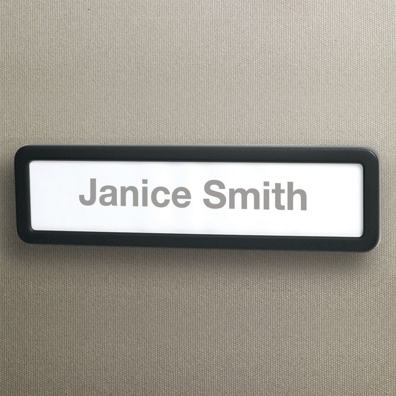 Lorell Recycled Plastic Cubicle Nameplate