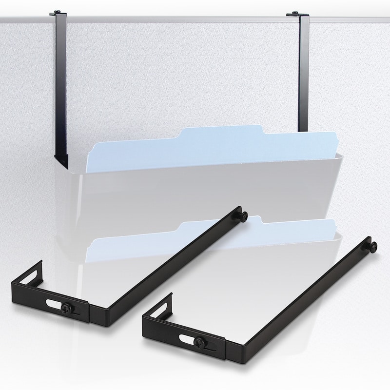 Adjust to securely attach over partition tops up to 3-1/2