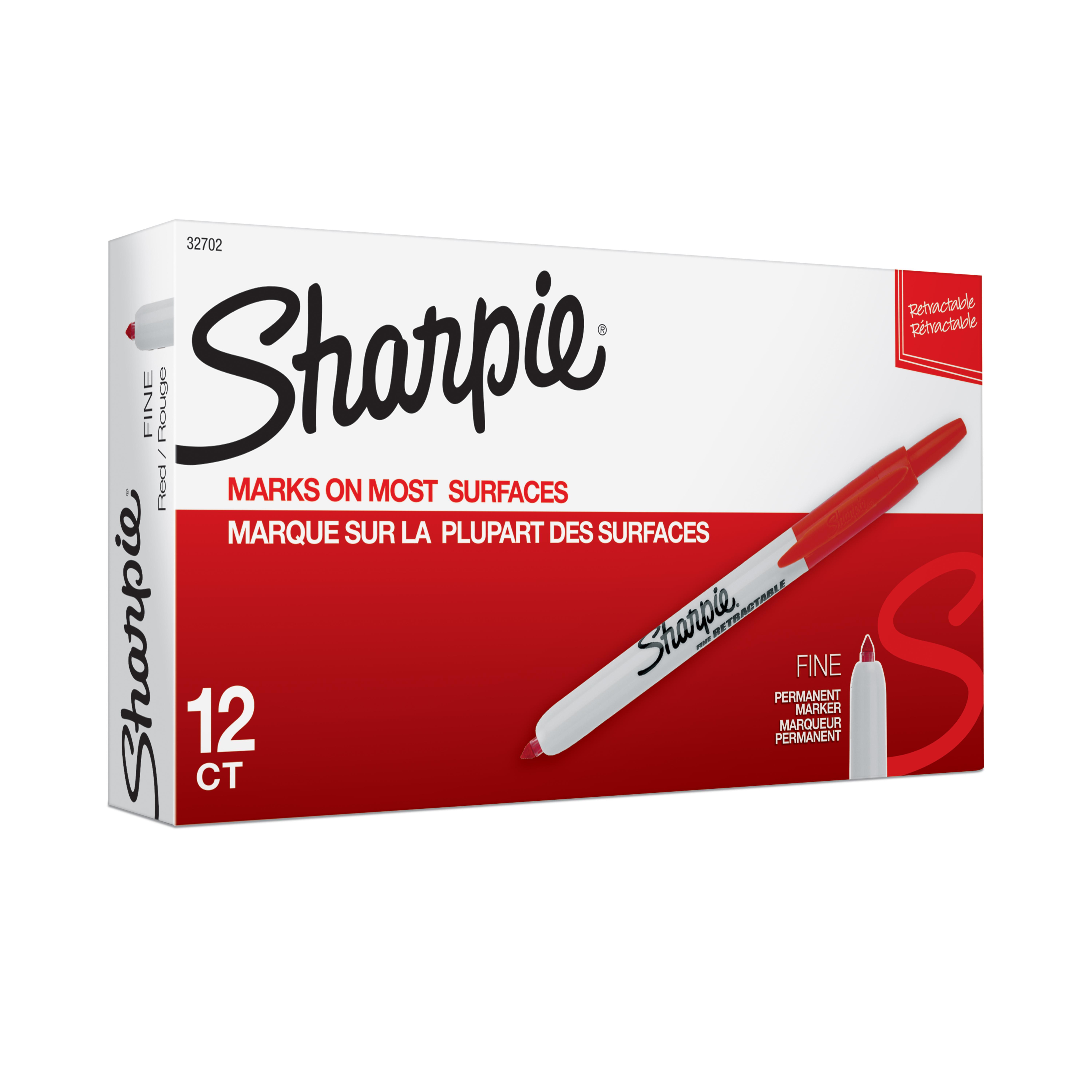  Sharpie Fine Point Retractable Permanent Markers 