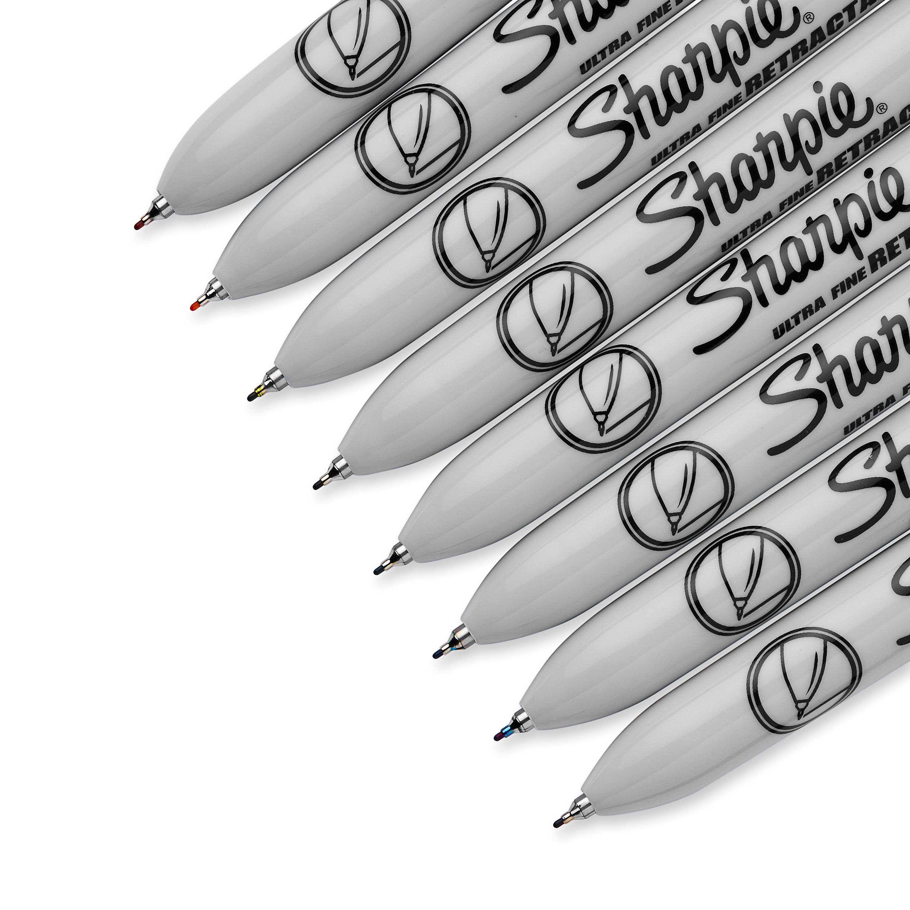 <b>  Ultra Fine Point for Incredible Detail       </b></br>   The retractable ultra-fine tip makes exact marks with precision, rendering letters, sketches, and more in remarkable detail. These Sharpie Permanent Markers are perfect for the class, office, home and beyond. 