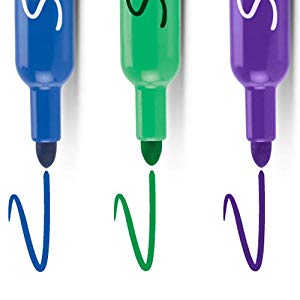 <b> Water-Based Ink </b></br> The ink of Sharpie Flip Chart Markers won't bleed through your flip chart pages, thanks to the unique water-based formula. 