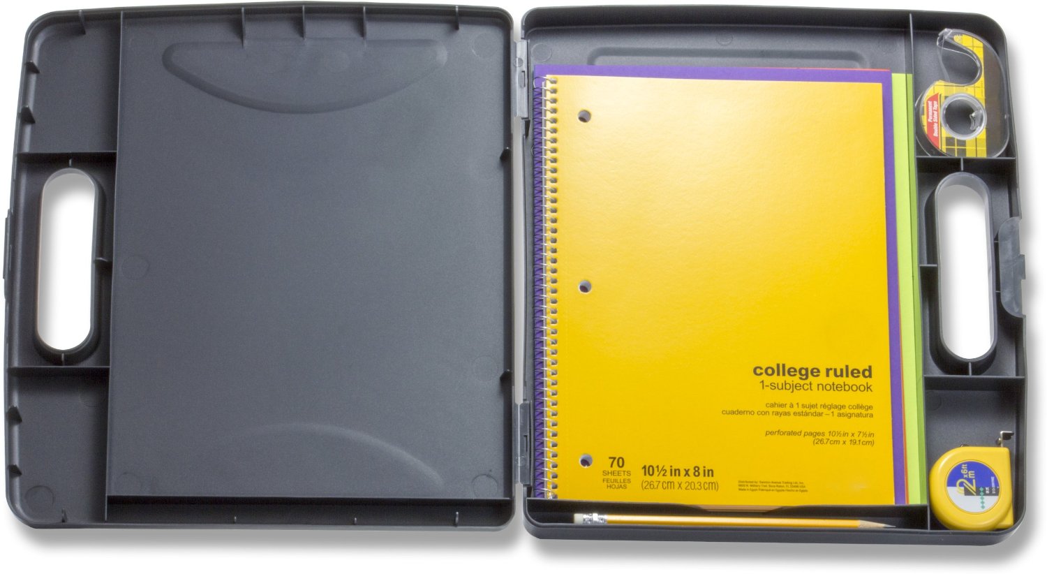Four inner compartments plus convenient carry handle