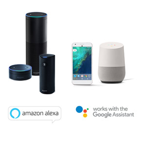 </br></br>SAY IT: HANDS-FREE CONTROL WITH AMAZON ALEXA AND GOOGLE ASSISTANT

