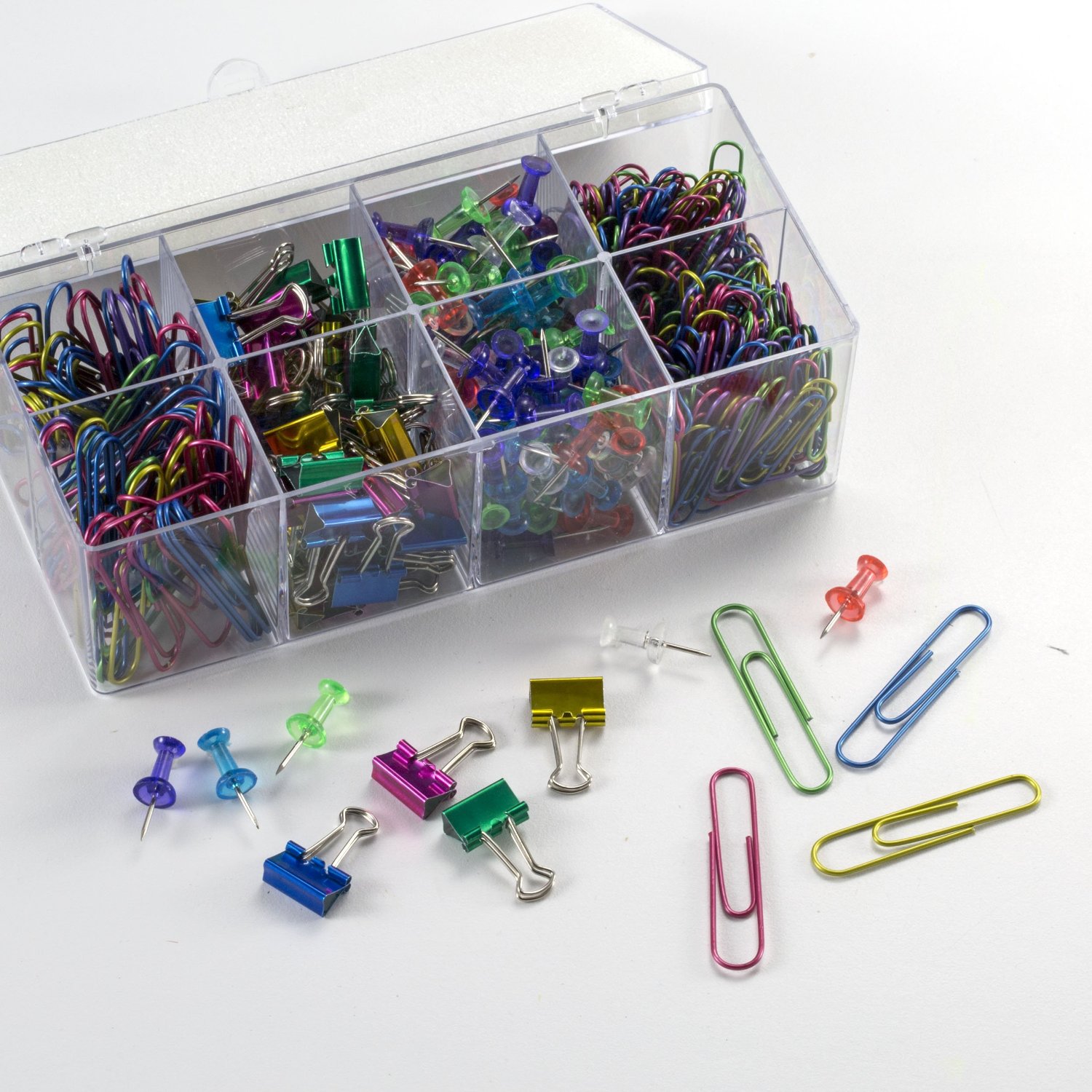 Great assortment of clips and push pins