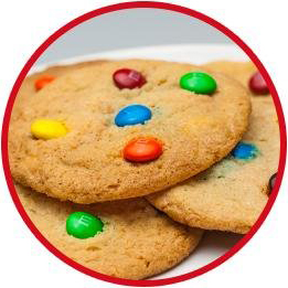 <b>Baking and Decorating</b></br>Dress up your favorite baked goods with M&M'S Milk Chocolate Candy. They're a great way to add a pop of color to brownies, cookies and more.