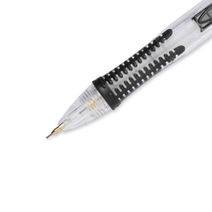  <b> Easy to Hold Textured Grip </b></br>   With a colorful textured grip, the Clearpoint Mechanical Pencil keeps you comfortable during lengthy writing sessions. 