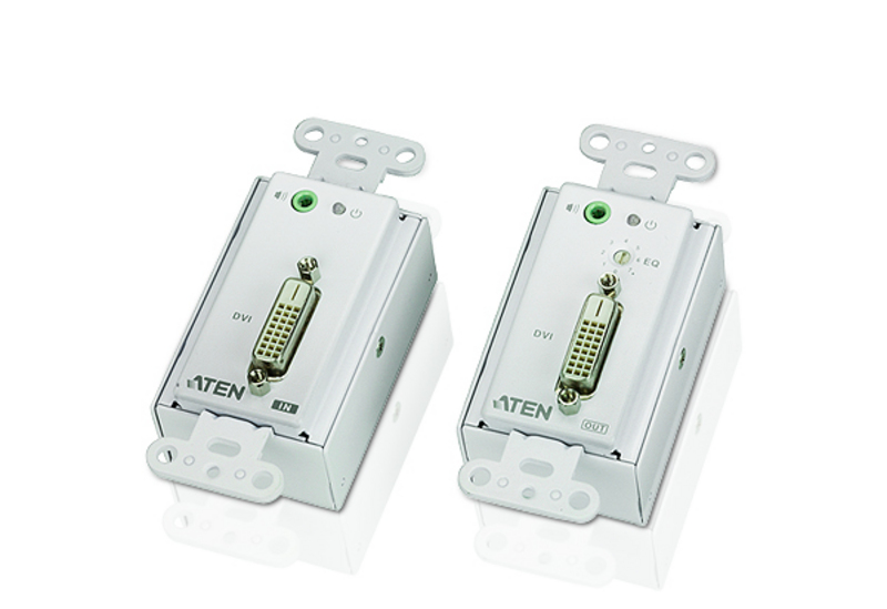 DVI/Audio Cat 5 Extender Wall Plate (US) (1920 x 1200@40m)  

