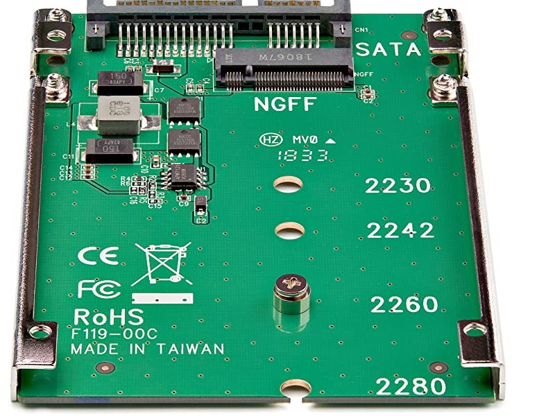 M.2 SSD to 2.5in SATA III Adapter - M.2 Solid State Drive Converter with  Protective Housing