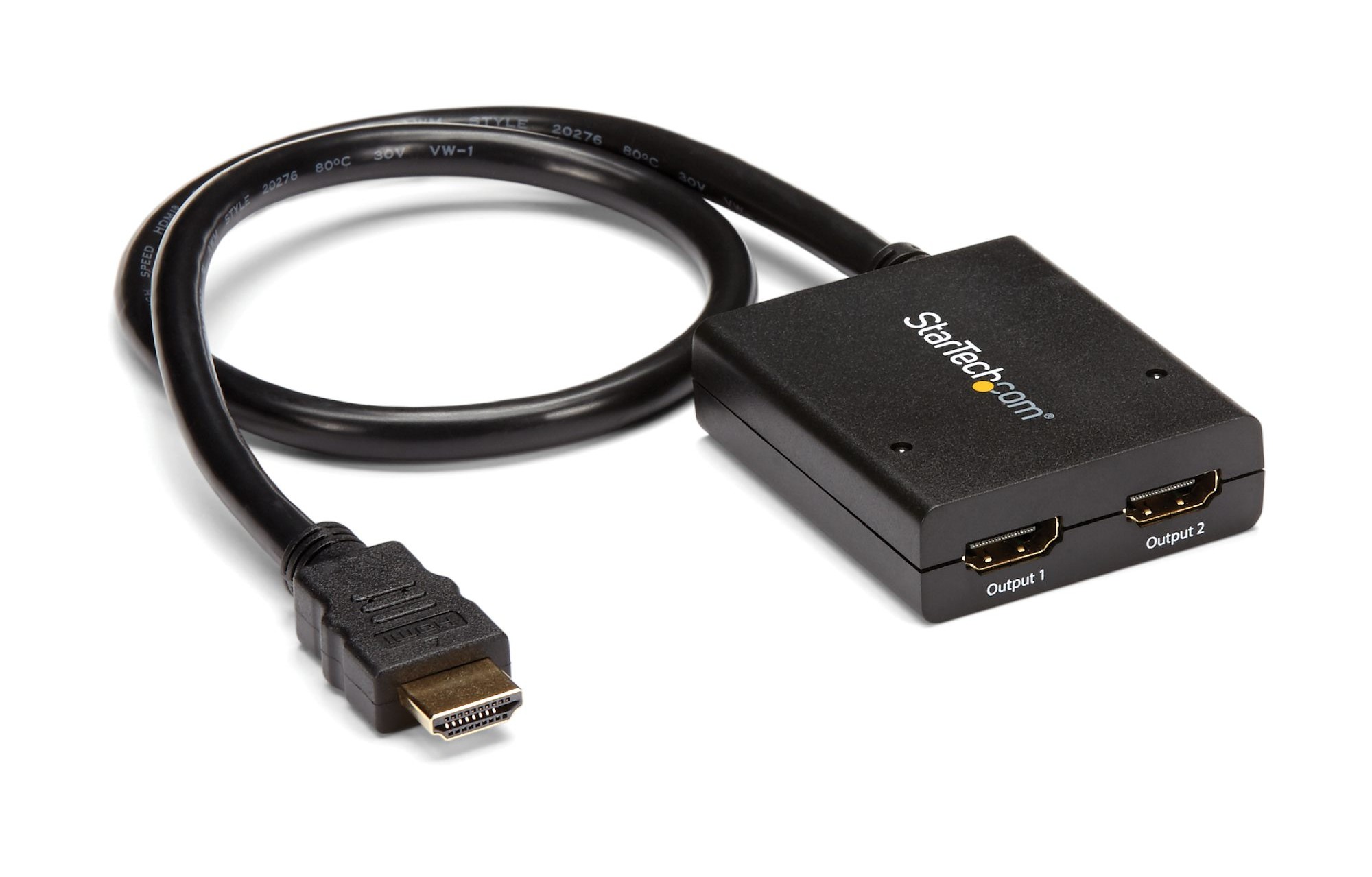 StarTech.com HDMI Splitter 1 In 2 Out 4k 30Hz - Port - Supports 3D video - HDMI Splitter - HDMI Audio | OfficeSupply.com