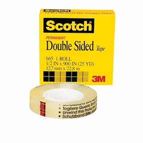  Double Sided Tape, 0.7 Inch, Transparent, Double Sided Tape for Walls,  Double Sided Adhesive Tape, Mounting Tape, Adhesive Tape, Two Sided Tape