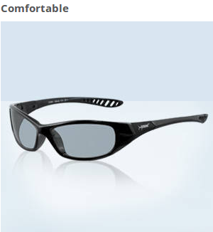  The lightweight Hellraiser glasses feature flex point temples for additional comfort and stability. The designer style helps keep your workers looking sporty. 