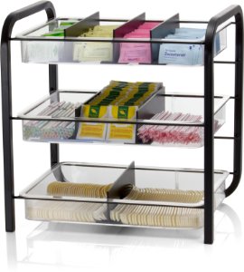BreakCentral Organizers feature durable heavy-duty metal construction, while competitors models are plastic.