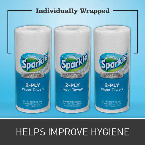 Individually wrapped rolls means each roll stays protected to help ensure hygienic storage.
