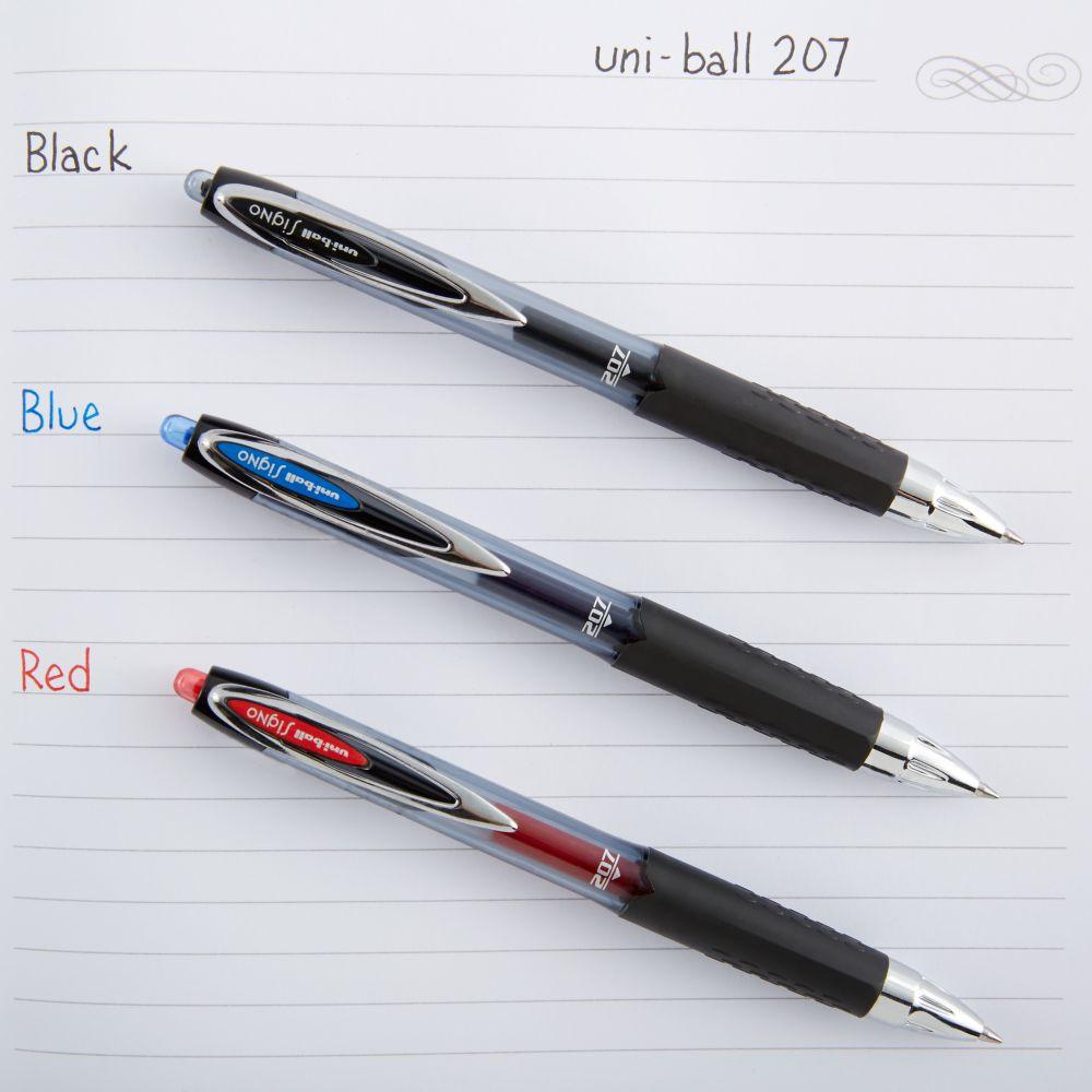 <b>   Steady Flow of Advanced Ink      </b></br>  Innovative uni-ball ink system delivers a smooth, blob-free writing experience. The pigment-based uni Super Ink is also archival quality and provides three-way protection against water, fading and fraud. 
