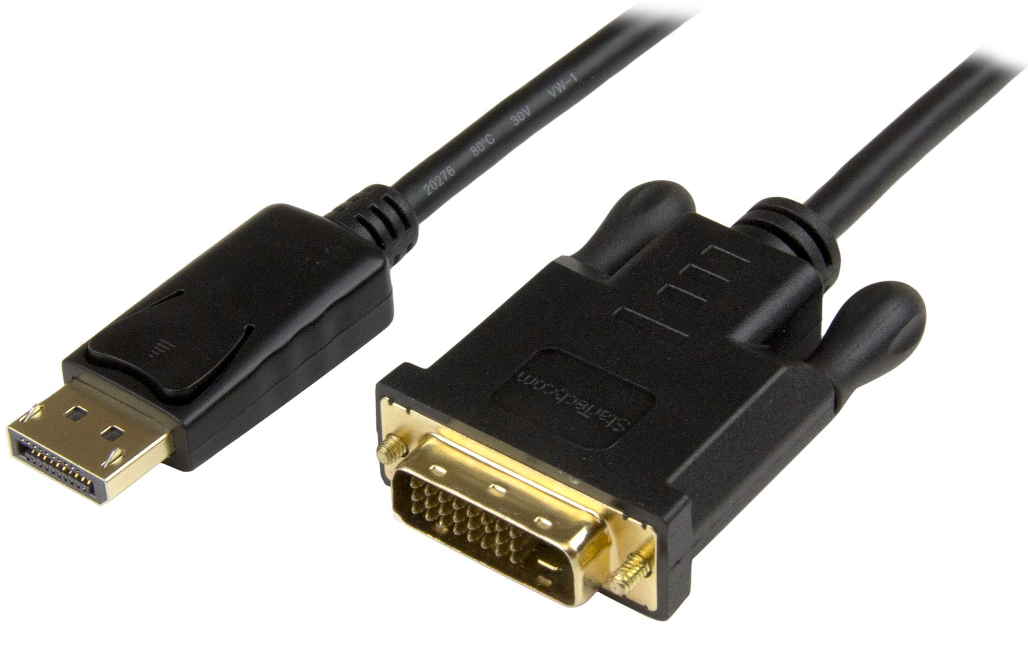 StarTech.com DisplayPort to DVI Converter Cable - DP to DVI Adapter - 3ft -  1920x1200 - Eliminate clutter by connecting your PC directly to the monitor  using this short adapter cable 