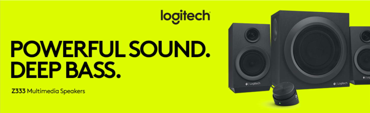 Logitech Z333  Speaker System - 40 W RMS - Black 