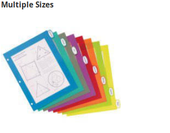 Select from 5-tab or 8-tab sets that are three-hole punched and ready for use.