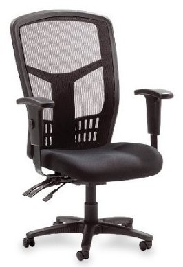 <br></br>Lorell Executive High-Back Chair, Mesh Fabric, 28-1/2