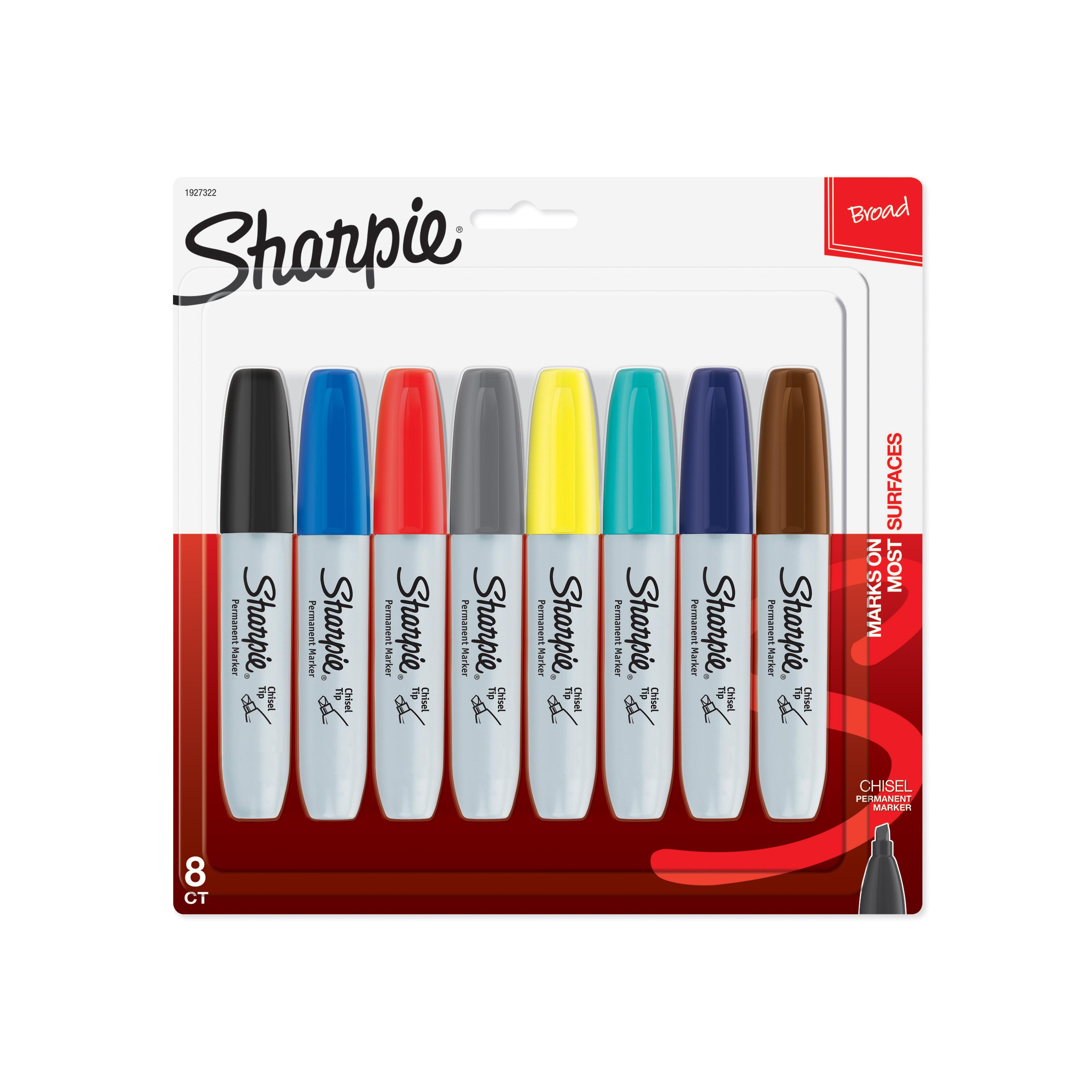  Sharpie Chisel Tip Permanent Markers 