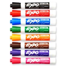 <b> Expo Low Odor Dry Erase </b></br> Expo Low Odor Dry Erase Markers minimize distracting smells in the classroom, office and home. The low-odor formula help keeps everyone focused and the quick-drying ink ensures that your messages remain clear and easy to read. 