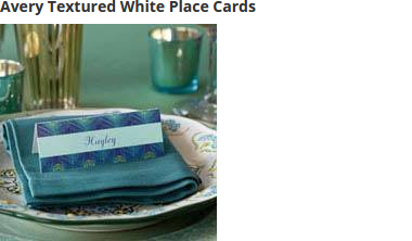 The textured premium card stock stands up to frequent folding, making them ideal for use as place cards, buffet cards or as product description cards at formal events, boutiques, trade shows or farmers markets.