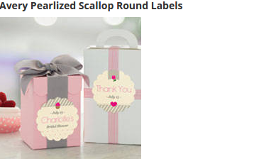A pearlescent finish and scallop shape add a luxurious look to gifts and party favors for bridal and baby showers, birthday parties, formal dinners and more.