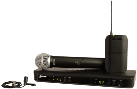 Shure BLX1288 CVL H9 BLX1288 CVL Wireless Combo System with PG58