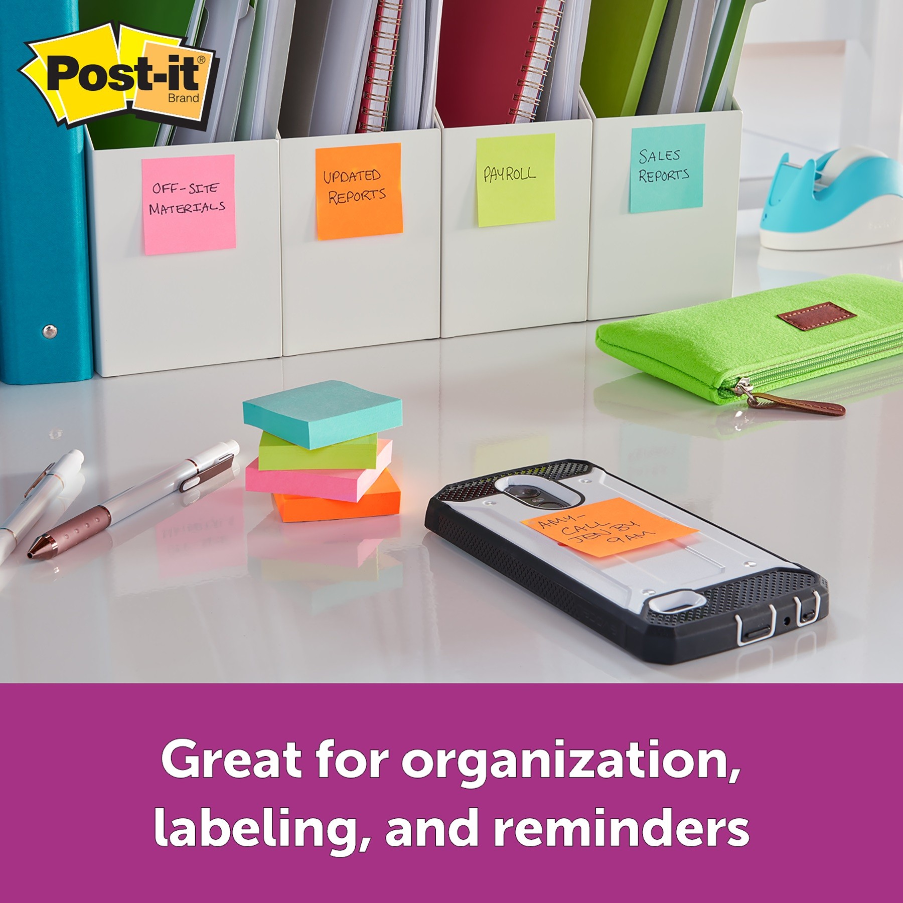 Post-it® Super Sticky Notes Cabinet Pack - Playful MMM65424SSANCP, MMM  65424SSANCP - Office Supply Hut