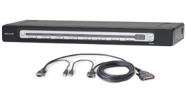 PRO3 8-Port KVM Switch PS/2 & USB In/Out Bundled with USB Cables