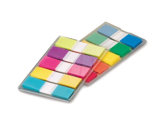 Emezddo 280 stuks zelfklevende paginamarkeringen, kleine bladwijzers, index tabs, beschrijfbaar, plaknotities, gebruikt voor lezen, kantoor, schoolplanner, memo (wit