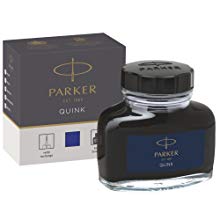 <b>  Luxurious Ink  </b></br>  Whether you choose the ease of cartridges or the authenticity of liquid ink, PARKER Quink fountain pen refills are richly pigmented and effortlessly smooth for an elegant writing experience. 