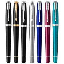 <b> Striking Finishes </b></br> Elevate your personal style with a choice of eye-catching trims and finishes. The ballpoint pens feature beautiful sheens, intricate detailing and the signature PARKER arrow clip. 