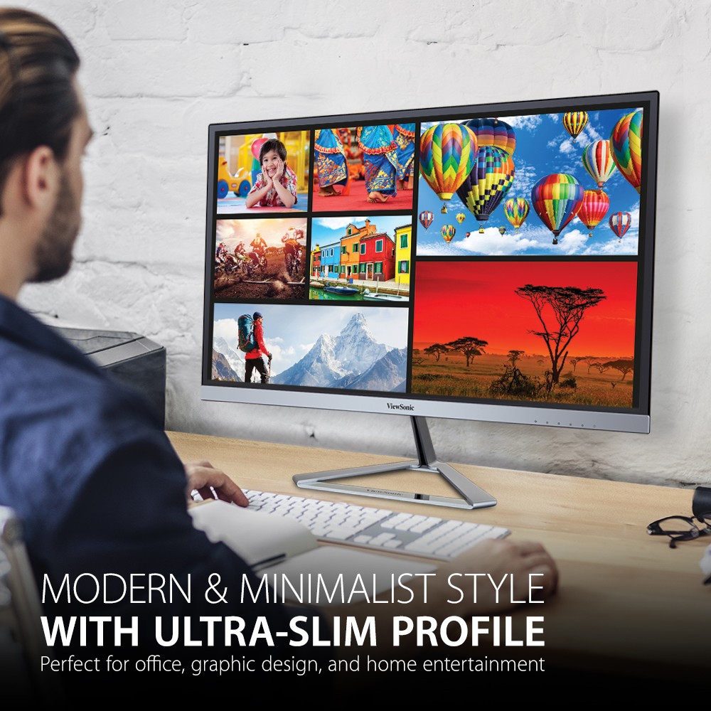 ViewSonic VX2476-smhd, 24 Full HD Ultra-Slim Monitor