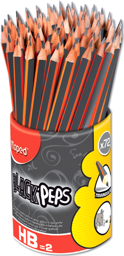 Black'Peps Graphite #2 Pencils x72 - School Pack