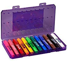 <b> Handy Storage Case </b></br>  The sturdy storage case keeps all your crayons organized for less searching and more coloring! 