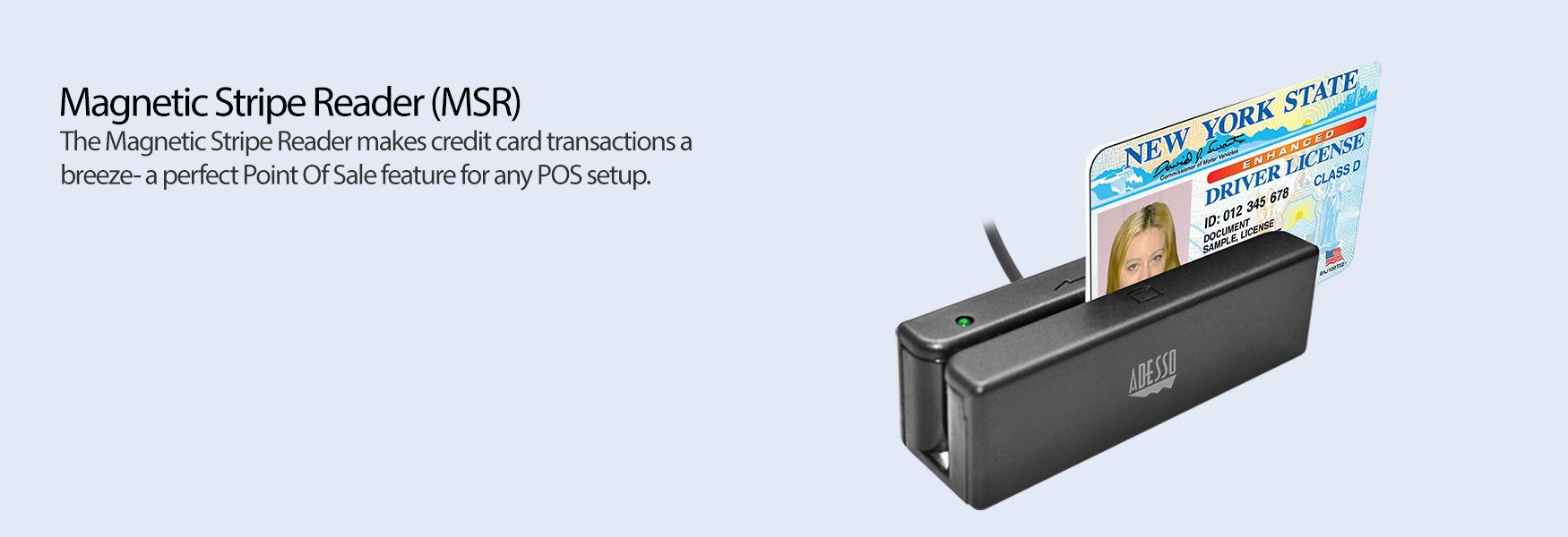 magnetic stripe card reader