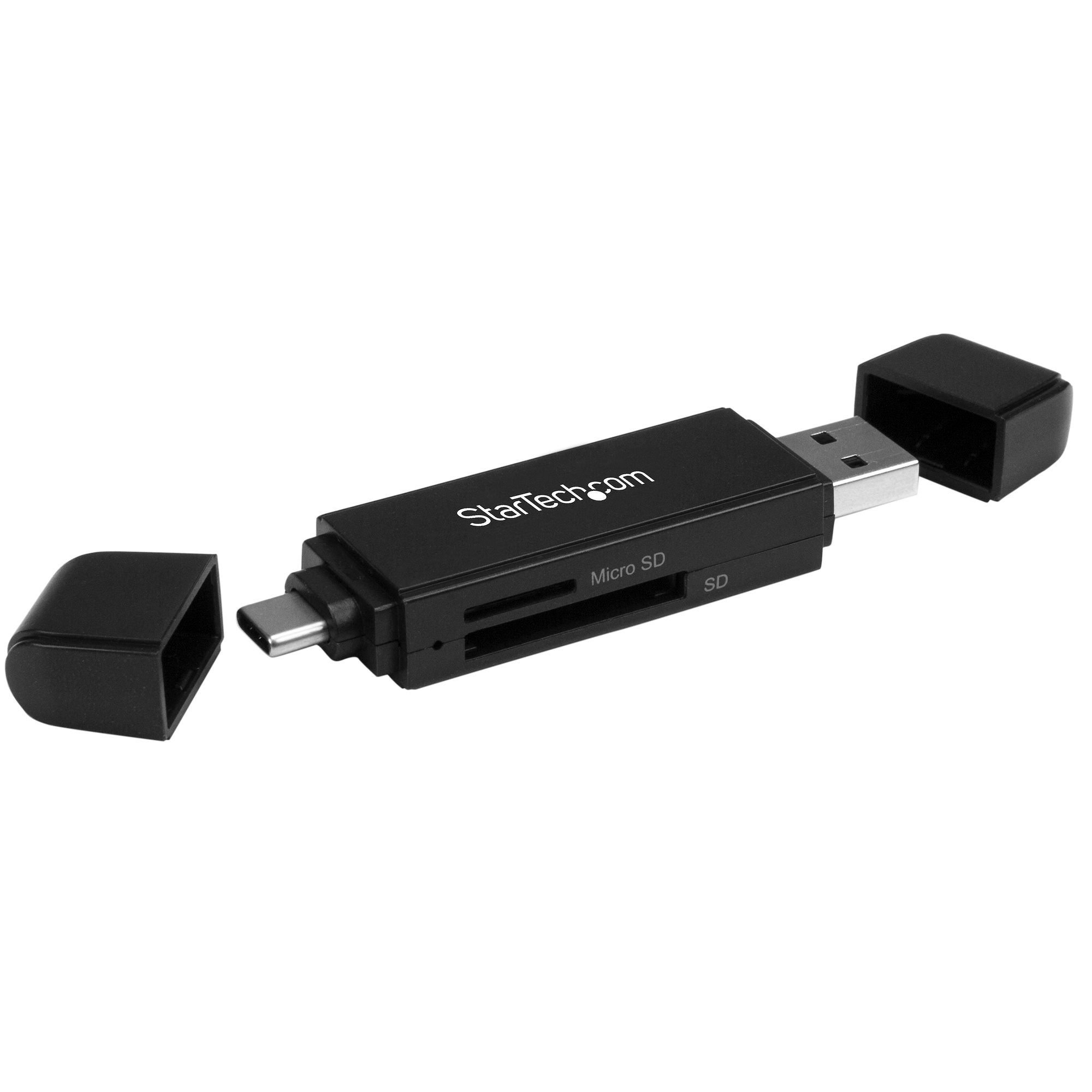 PROVANTAGE: StarTech.com SDMSDRWU3AC StarTech.com USB 3.0 Multi Memory Card Reader for SD & - Type C & A