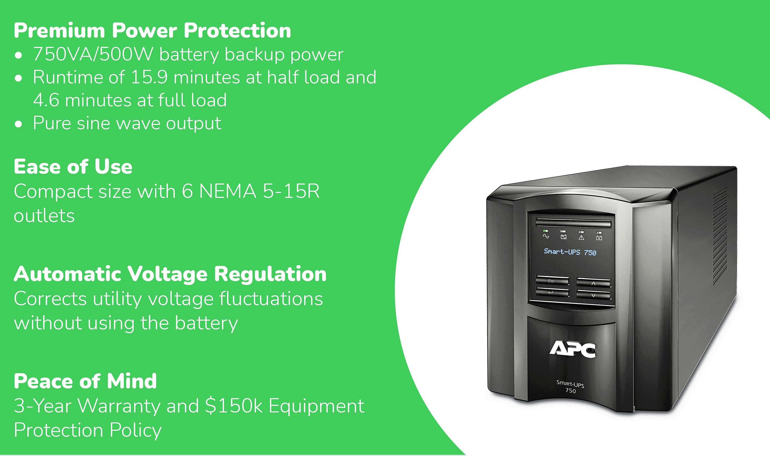 APC SmartUPS SMT750C 750VA Network Hardwares