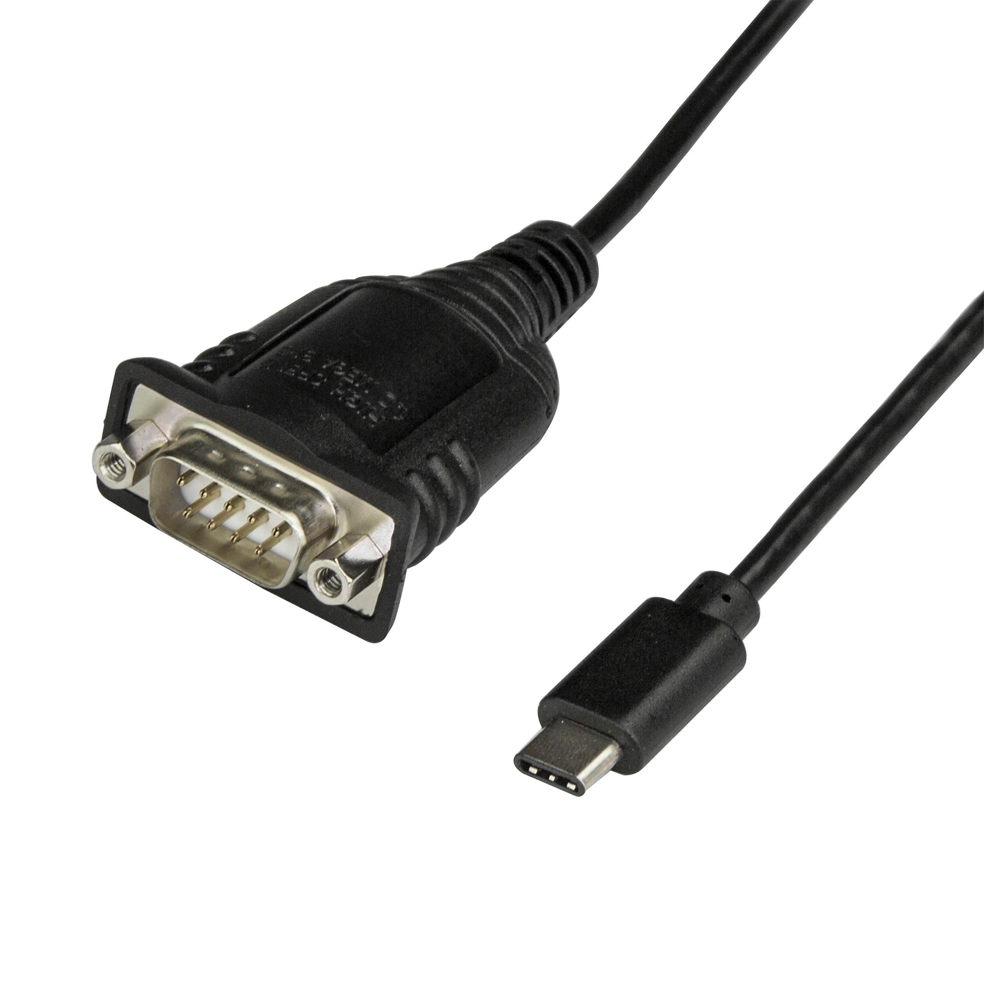 Vernederen Defilé Assimileren StarTech.com USB C to Serial Adapter Cable 16" (40cm) - USB Type-C to Serial  RS232 (DB9) Cable Converter - Male/Male - Windows/Mac/Linux - Portable USB  Type-C to male serial RS232 DB9 adapter