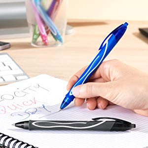 BIC® 4-Color Pen/Pencil, #2HB Pencil Lead, 0.7 mm Medium Point,  White/Gray/Black Barrel, Black/Blue/Red Ink
