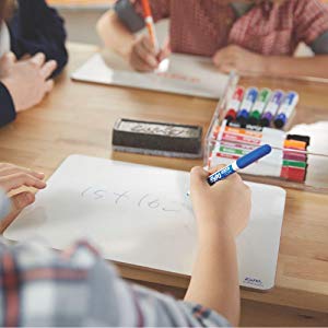 <b> Low-Odor Ink </b></br> Reliable, easy-to-erase and low-odor to minimize distracting smells, it’s the perfect whiteboard marker for the classroom, office or home. 