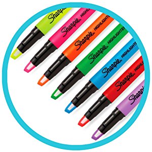 <b> Vivid Colors </b></br> Eye-catching colors are highly visible making it easy to read text and highlight notes. 