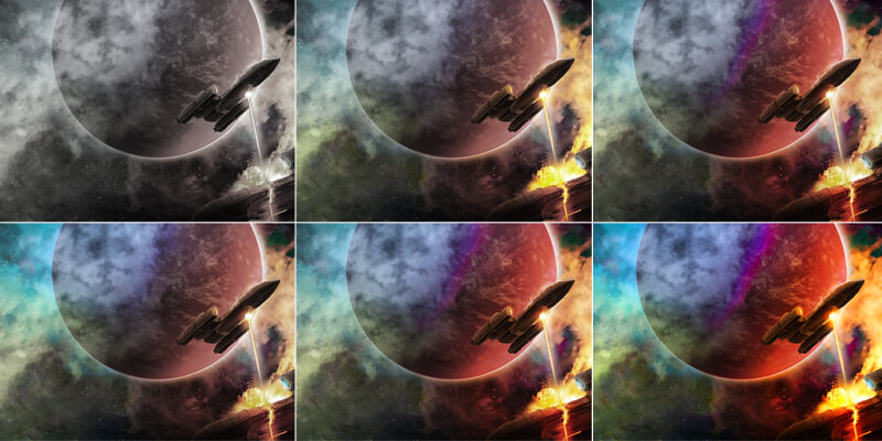 B7 Features Series CH - 6-Axis Color Adjustment