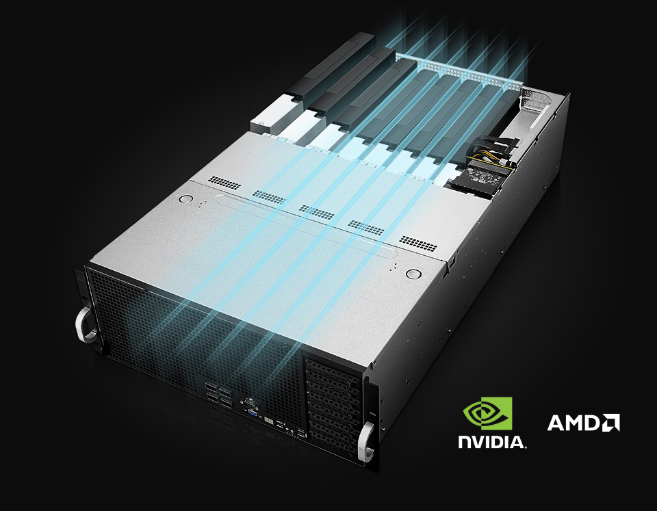  High-density GPU server with hybrid computing power 